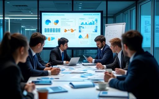 Personas analizando gráficos